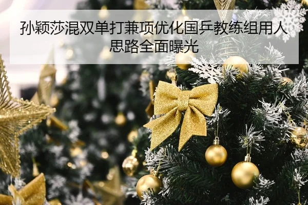 孙颖莎混双单打兼项优化国乒教练组用人思路全面曝光